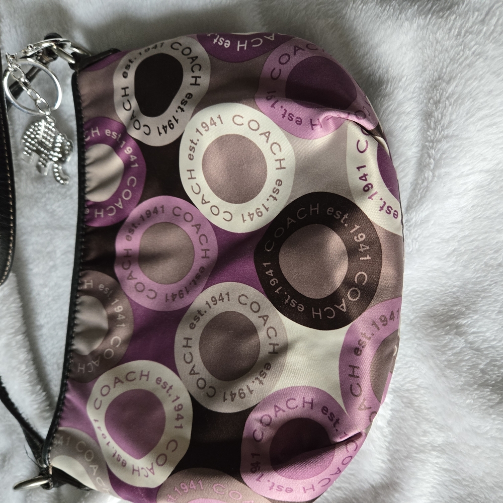 Coach Purple and Brown Women's Bag